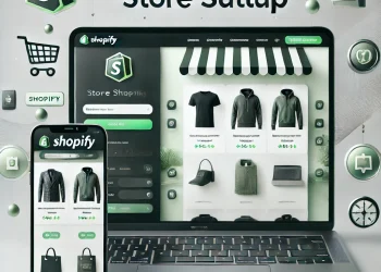DALL·E 2025-03-16 11.09.40 - A modern and attractive thumbnail for a Shopify course. The image features an online store interface displayed on a laptop and smartphone, showcasing