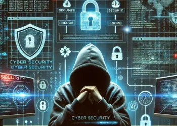 DALL·E 2025-03-16 11.13.56 - A high-tech and professional thumbnail for a Cyber Security course. The image features a person wearing a hoodie, sitting in front of multiple compute